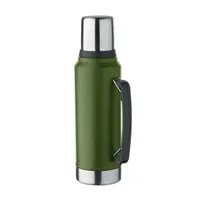 Sticlă cu perete dublu 1L personalizată, verde închis