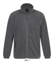 Jachetă polar bărbați SOL'S North Zipped Fleece personalizată, gri