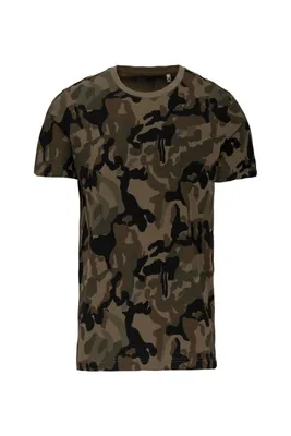 Tricou bărbați Kariban Short-sleeved Camo