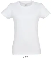 Tricou damă SOL'S Imperial Round Collar personalizat, alb