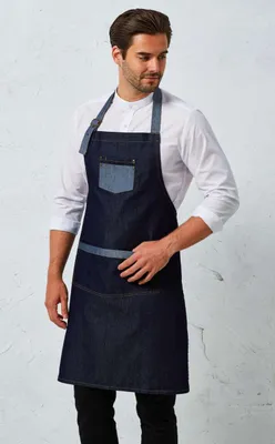 Șorț Premier Domain Contrast Denim Bib