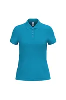 Tricou polo damă iDeal Basic Pique personalizat, albastru
