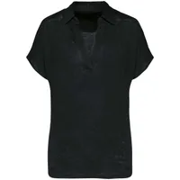 Tricou polo damă Spasso Linen personalizat, negru