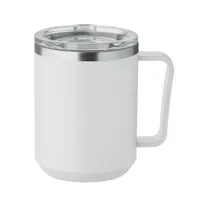 Cană cu perete dublu 400ml personalizată, alb