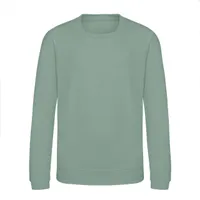 Bluză copii Just Hoods Awdis Sweat personalizată, verde