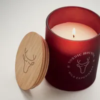 Lumânare ceară vegetală 200g personalizat, vedere zona de personalizare
