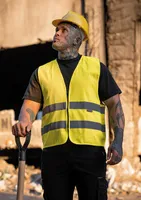 Vestă unisex Korntex Safety Vest With Zipper Cologne personalizată, pe model