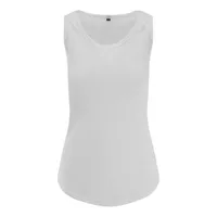 Vestă damă Just Ts Tri-blend Vest personalizată, alb