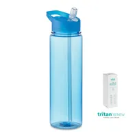 Sticlă Tritan Renew™ 650 ml personalizată, albastru transparent