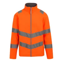 Jachetă softshell bărbați Regatta Hi-vis Pro Contract Ablaze 2 Layer Softshell (class 3) personalizată, portocaliu