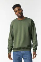 Bluză unisex Gildan Heavy Blend™ Adult Crewneck personalizată, pe model