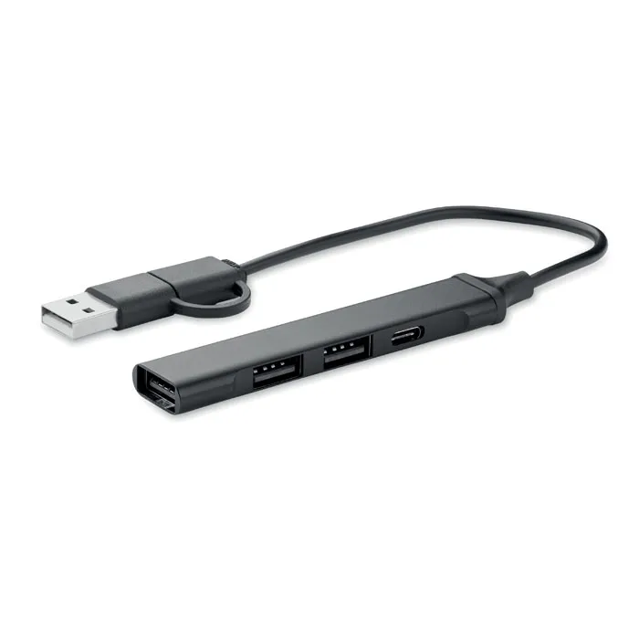 USB 4 porturi hub 19 cm personalizat