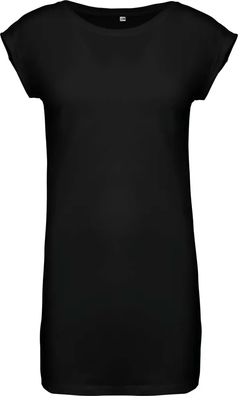 Tricou damă Kariban Long personalizat, negru