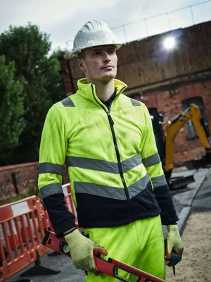 Jachetă polar bărbați Regatta Pro HI Vis 250 Fleece personalizată