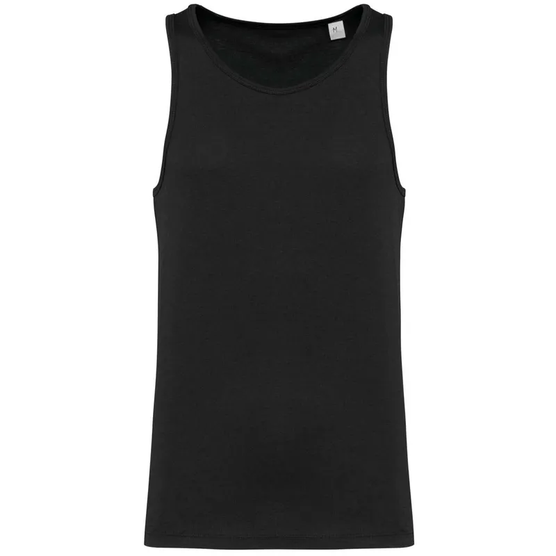 Tricou bărbați Kariban Eco-friendly Tanktop personalizat, negru
