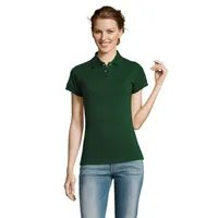 PRIME WOMEN POLO 200g personalizat, bottle green