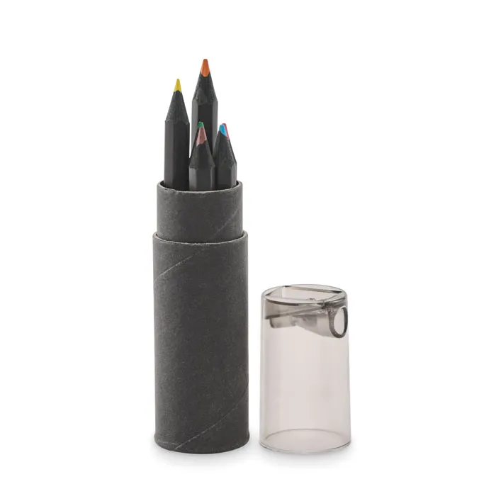 6 creioane de colorat negre personalizat