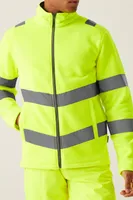 Jachetă polar bărbați Regatta Hi-vis Pro Contract Thor Fleece personalizată, pe model