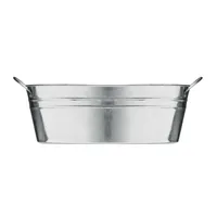 Ghiveci din zinc cu semințe personalizat, vedere detaliu