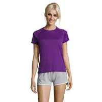SPORTY WOMEN T-SHIRT  140g personalizat, dark purple