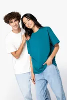 Tricou unisex Native Spirit Shoulder Loose personalizat, pe model