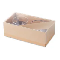 2 pahare expresso perete dublu personalizat, vedere lateral