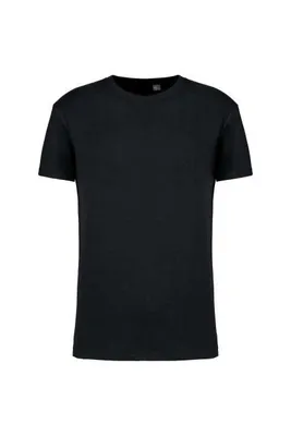 Tricou unisex Kariban Organic 190IC Crew Neck personalizat, negru