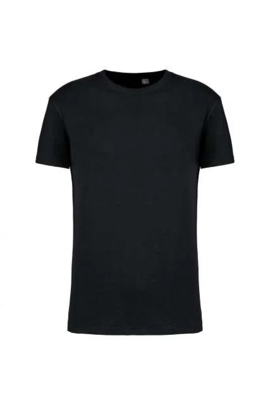 Tricou unisex Kariban Organic 190IC Crew Neck personalizat, negru