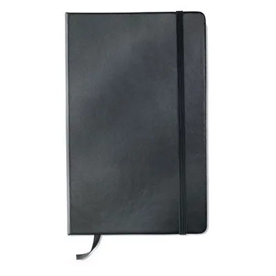 Carnet A5 liniat personalizat, negru