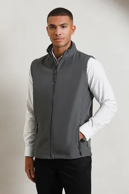Vestă softshell bărbați Premier Windchecker® Printable & Recycled Softshell Gilet personalizată
