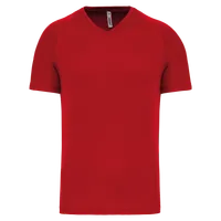 Tricou bărbați Proact V-neck Short-sleeved Sports personalizat, roșu