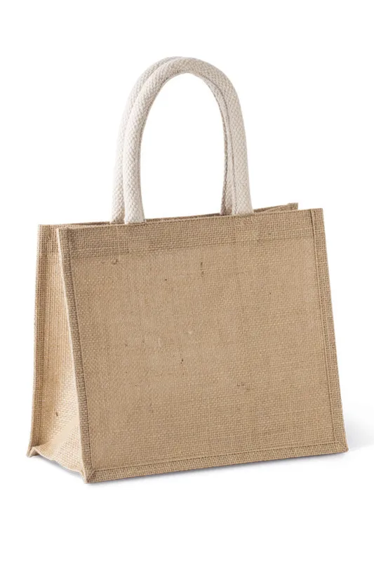 Sacoșă Kimood Jute Canvas Tote Medium personalizată, în context