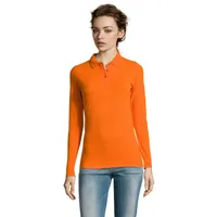 Tricou polo damă Sol's Perfect Lsl 180 personalizat, orange