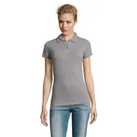 PERFECT WOMEN POLO 180g personalizat, gri melange 2