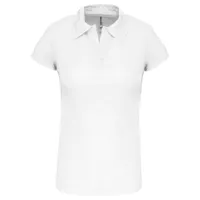Tricou polo damă Proact Short-sleeved personalizat, alb