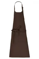 Șorț Kariban With Pocket IN Organic Cotton personalizat, maro
