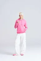 Hanorac damă Just Hoods College personalizat, pe model