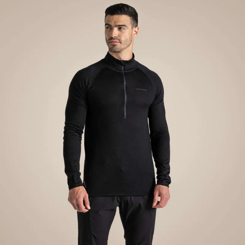 Bluză de corp bărbați Craghoppers Expert Merino Half Zip Baselayer II