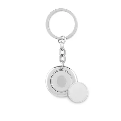 Breloc rotund cu fisă personalizat