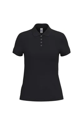Tricou polo damă iDeal Basic Pique personalizat, negru