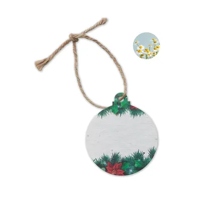 Ornament de Crăciun cu semințe personalizat