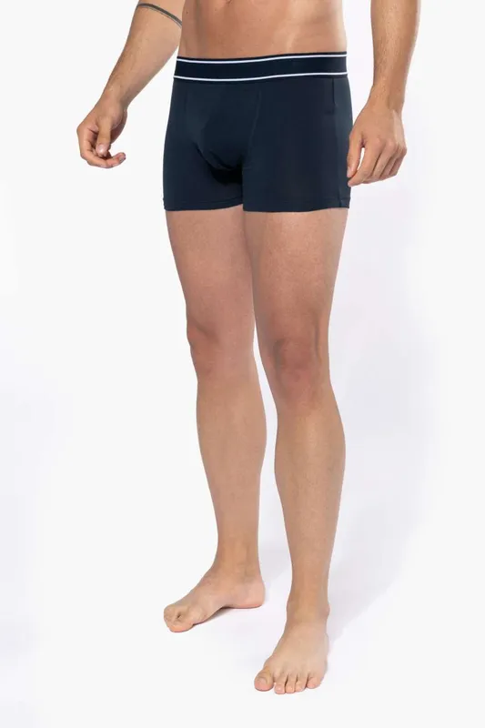 Pantaloni scurți bărbați Kariban Boxer Shorts personalizați, pe model