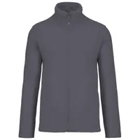 Jachetă unisex Kariban Falco Full Zip Microfleece personalizată, gri