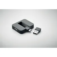 Hub USB 4 porturi + cablu 20 cm personalizat, vedere detaliu