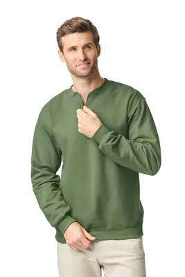 Jachetă polar bărbați Gildan Softstyle™ Midweight Adult Fleece 1/4 Zip
