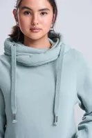 Hanorac unisex Just Hoods Cross Neck personalizat, pe model