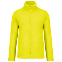 Jachetă unisex Kariban Falco Full Zip Microfleece personalizată, galben