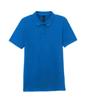Tricou polo damă Gildan Softstyle™ Double Piqué personalizat, albastru