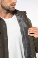 Jachetă polar bărbați Kariban Sherpa-lined Fleece Overshirt personalizată, pe model