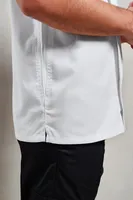 Jachetă unisex Premier Chef S Zip-close Short Sleeve personalizată, pe model
